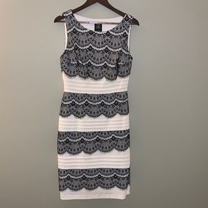 PERFECT condition - lace and off white dress